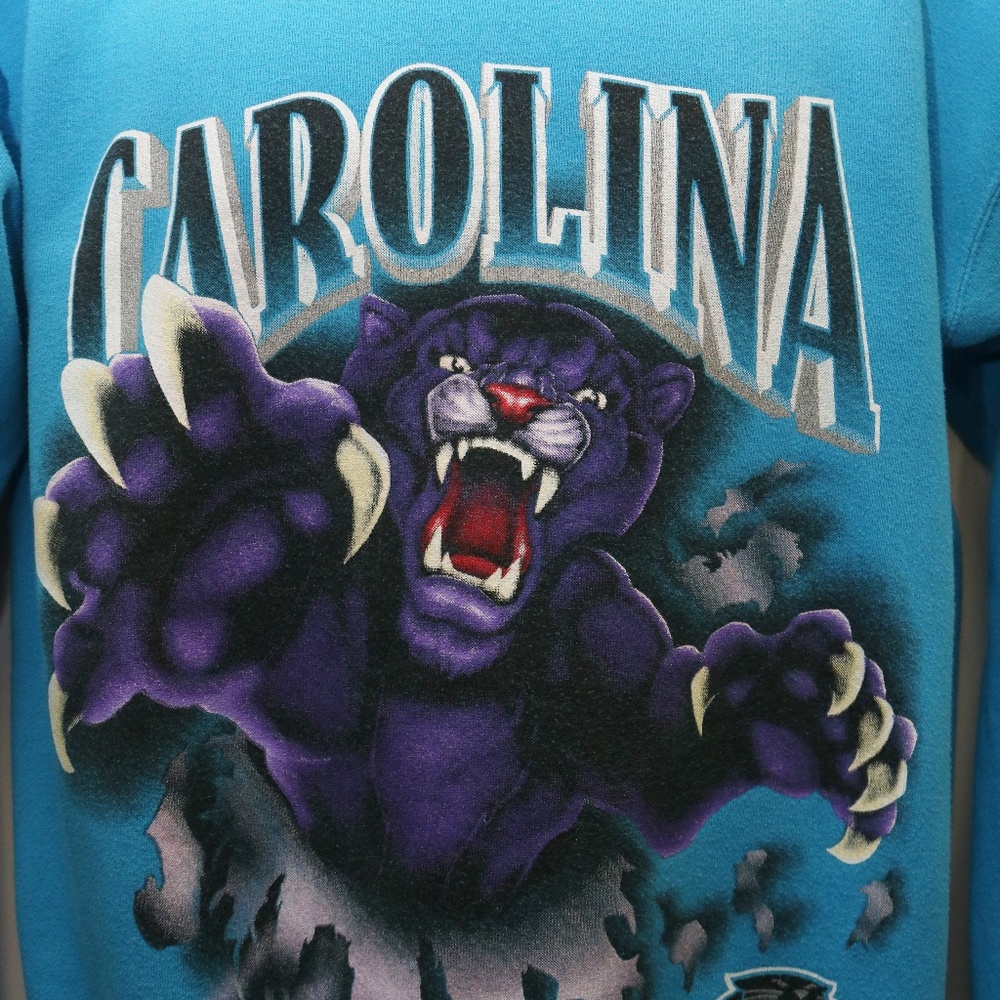 1994 Vintage Nutmeg "CAROLINA PANTHERS" Sweatshirt - Picture 4 of 6